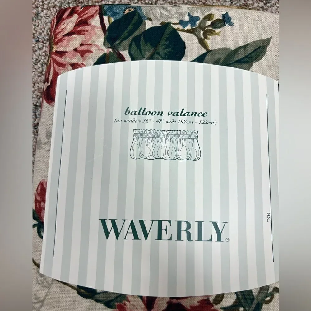 Waverly ballon valance woodland floral balloon valance